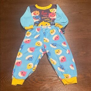 Vibrant Blue and Yellow Kids Pajama Set